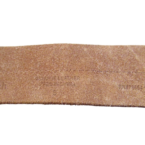 Abercrombie & Fitch Brown Leather Belt With Leather Buckle - Picture 6 of 10